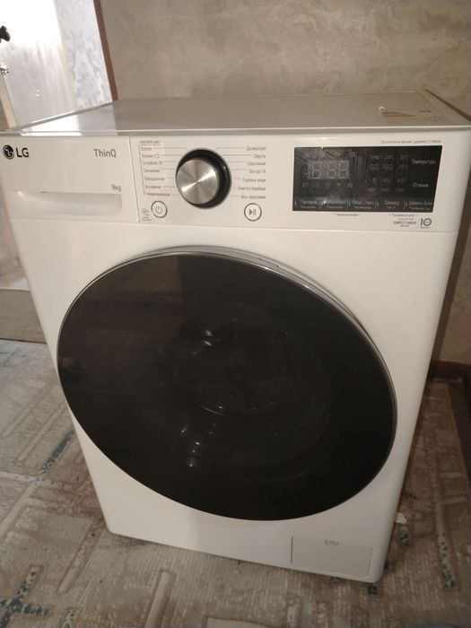 Lg 9 kg Avtomat kirmoshina holati yangi ideal ishlatilmagan