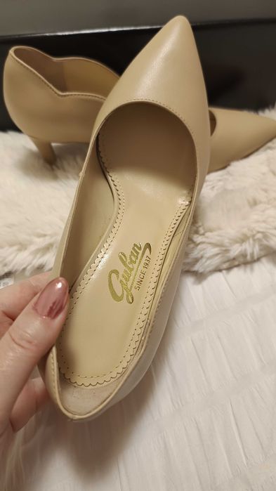 Pantofi Guban noi, piele