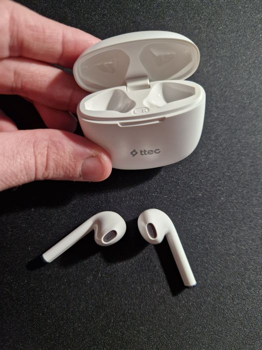 Нови Bluetooth слушалки ttec Mode, TWS, Бели