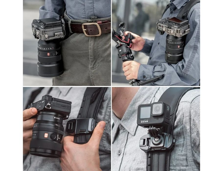 PGYTECH Щипка за камера Beetle с плоча за бързо освобождаване за Sony, Nikon, Fuji, DSLR
