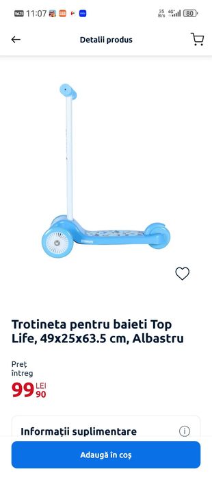 Trotineta copii Top Life