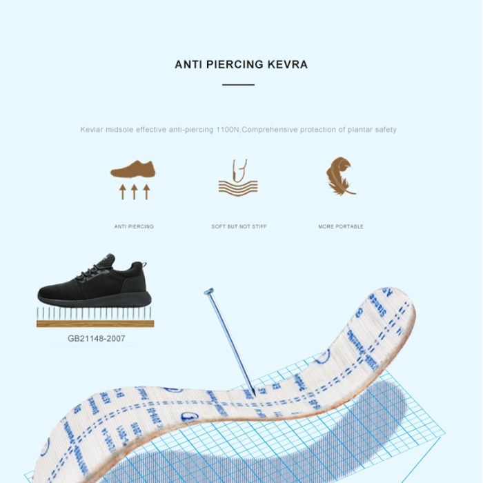 Защитни Работни Обувки с метално предпазно бомбе,леки и удобни,Мод-829