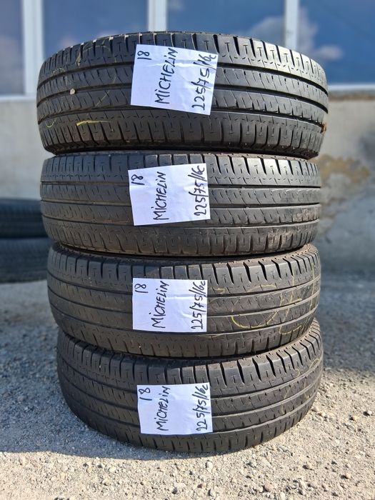 4×225/75/16cVARA.MICHELIN.Stare excelenta.