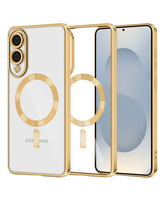 Samsung S25 EDGE - Husa Luxury Magsafe Spate Transparent
