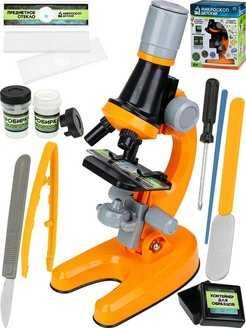 Микроскоп детский с подсветкой в наборе, доставка
