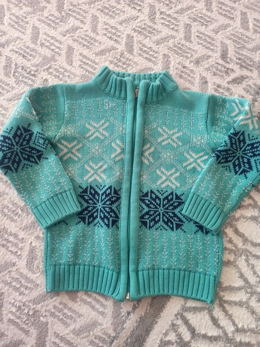 Кофта на замке на 3-5 лет