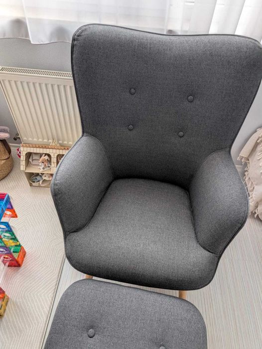Кресло с табуретка JYSK SKALBORG - отлично състояние