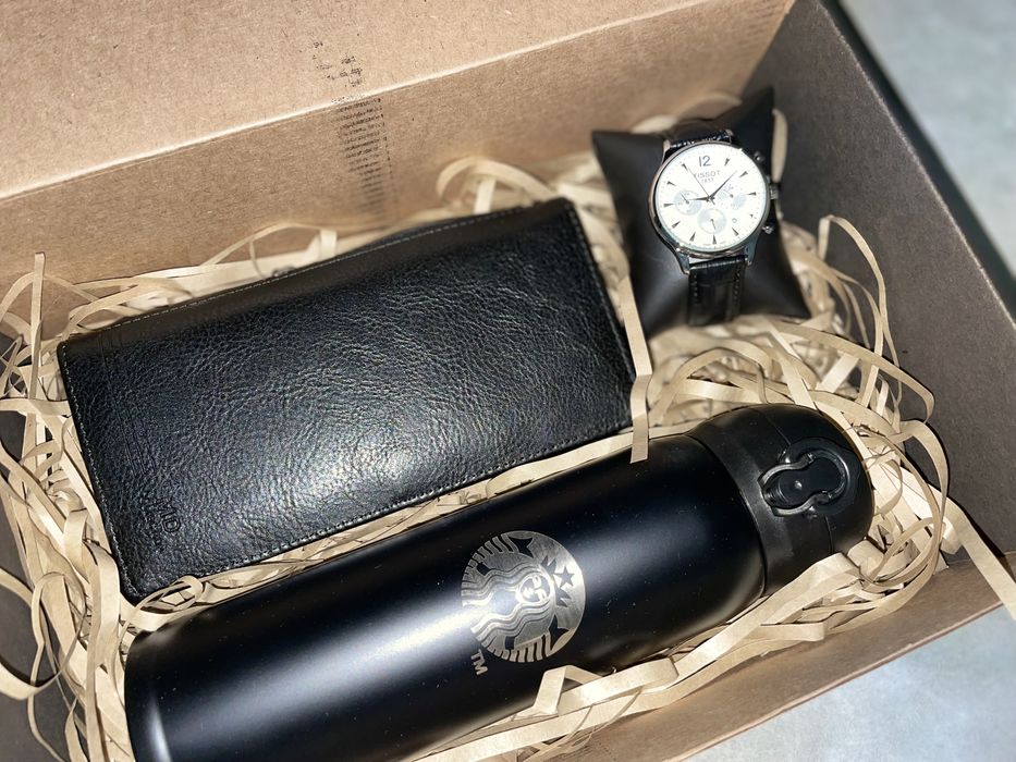 Мужской набор джигит парню Алматы бокс термос подарок часы сладости аю