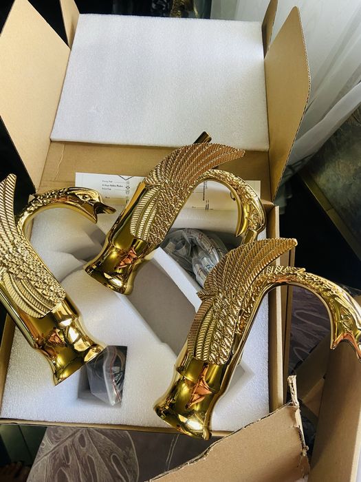 Baterie chiuveta/lavoar baie, Material Premium , finisaj Auriu Premium