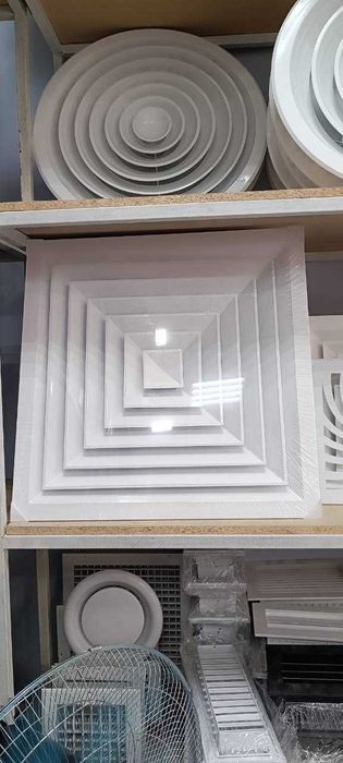 Aлюминиевые вентиляционные решётки  Диффузор размеры 60*60