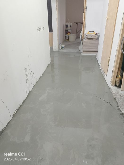 Стяшка наливной пол тратуар стяшка мастер опытный 20 лет