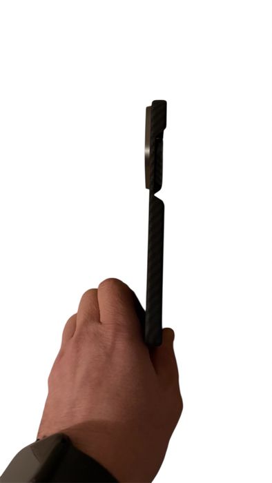 Husa iphone 17 pro max, magsafe, aramid fiber, kevlar, black