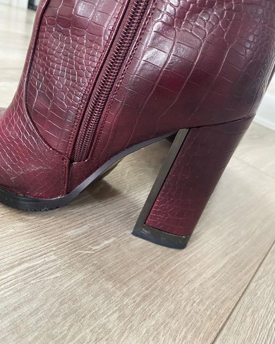 Кожаные сапоги кроко за 20 тыс