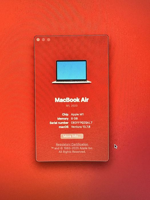 MacBook Air M1 8Gb