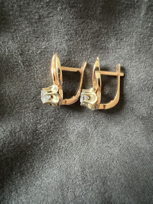 Золотые серьги Тюльпан, Российское произ. 585 пробы, 4,03 гр.