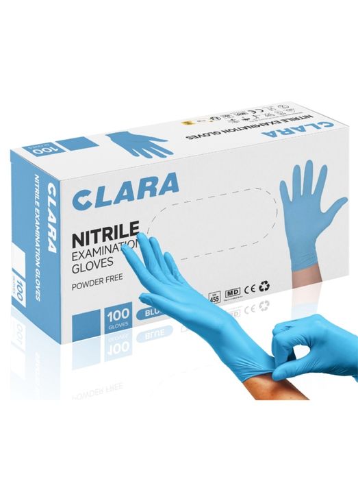 Manusi de unica folosinta din nitril CLARA, marimea S, 4p/ 100 bucati