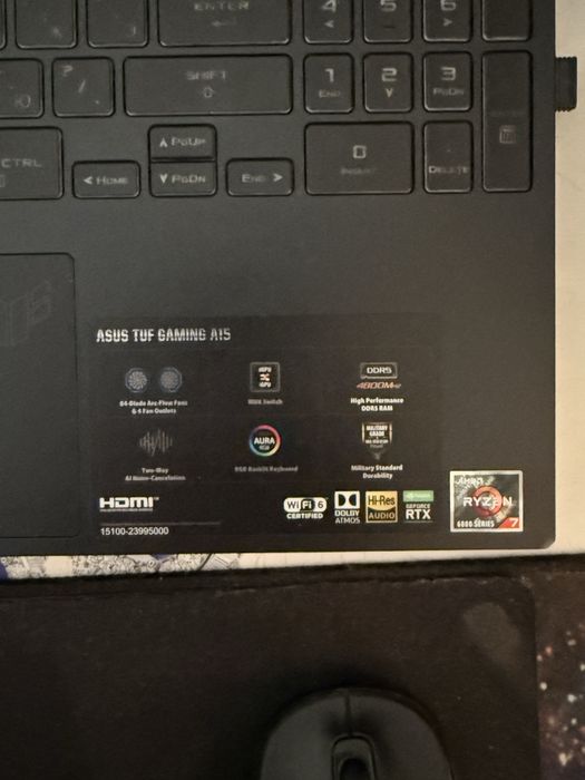 Notebook Tuf gaming a15