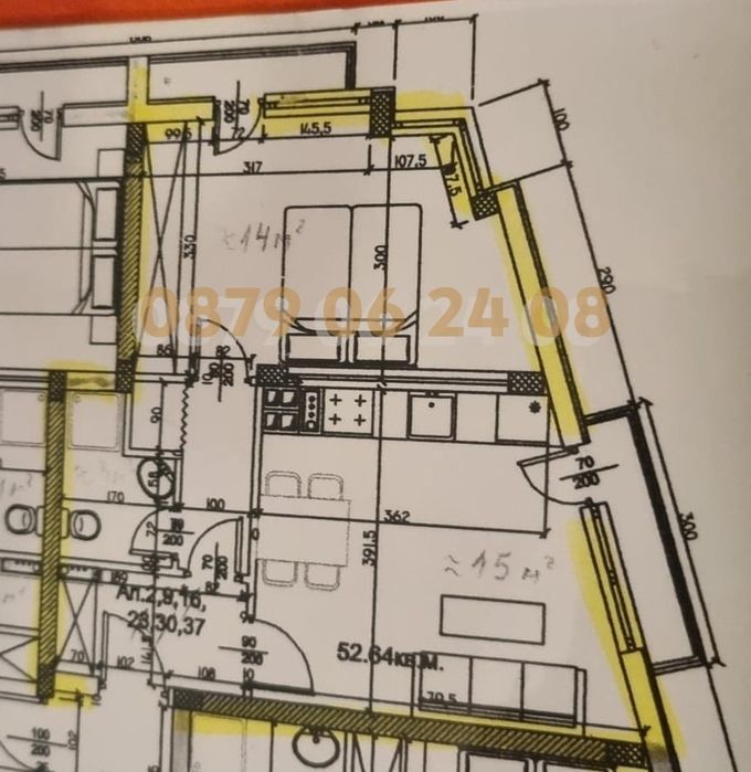 Продава се Двустаен апартамент в София, Люлин 3 - 55 кв.м за 2710 €/кв.м - Снимка #11