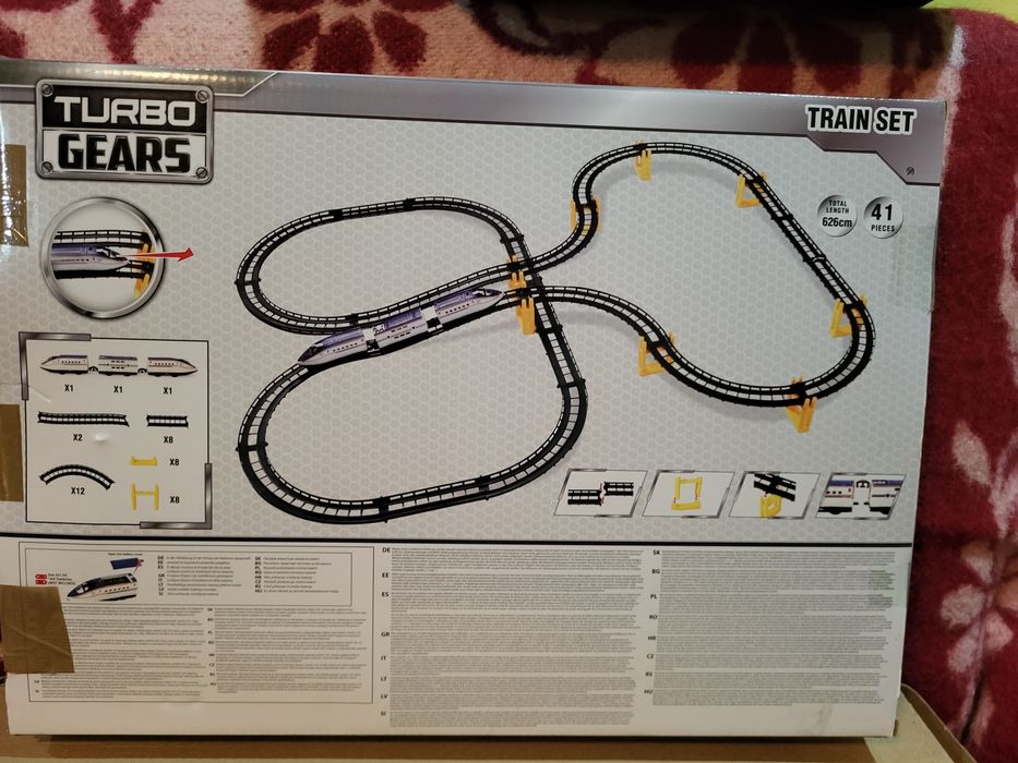 Joc pt copii Trenuleț pe sine,  pista cu poduri