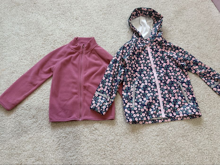 Bluza polar + geaca de ploaie marimea 116