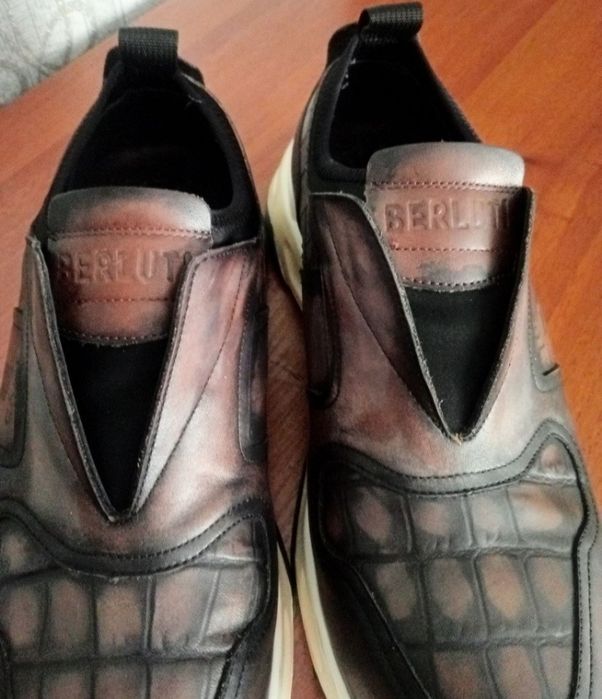 Оригинальные кожаные кроссовки BERLUTI