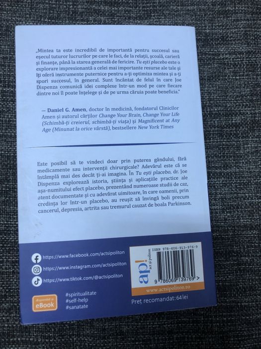 Sanatatea creierului pe intelesul tuturor/ Tu esti Placebo/ Mindreader
