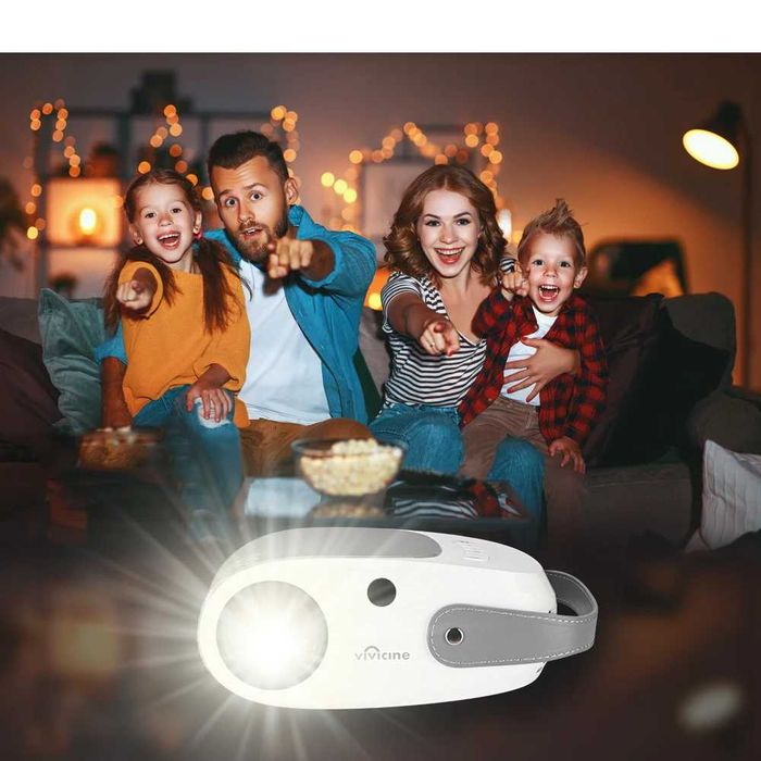 Проектор за домашно кино, Vivicine 720p HD видео, HDMI USB PC 1080p
