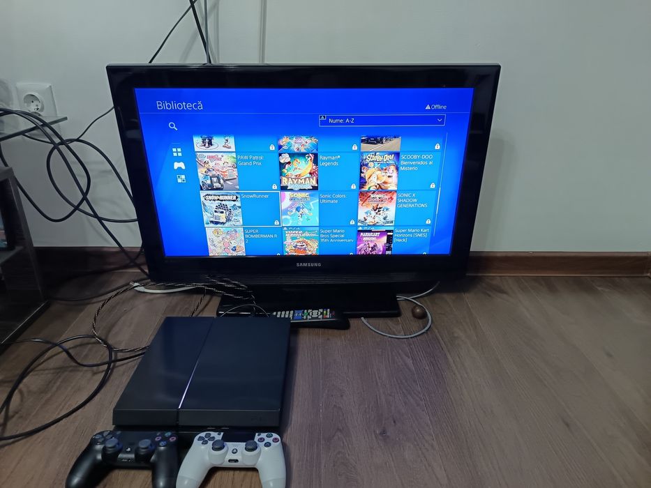 Pachet TV 82CM+ PlayStation 4 PS4 ModaT (FIFA 2026/GTA/Mortal Kombat)