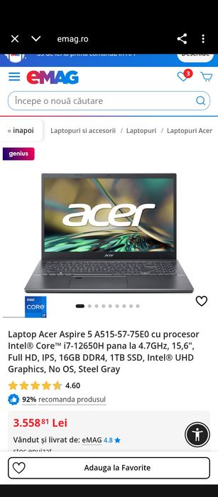 laptop Acer aspire