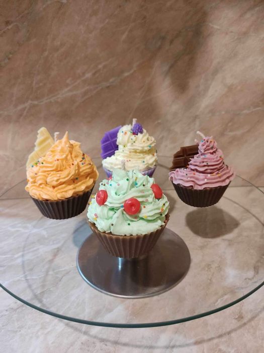 Букет от соеви свещи