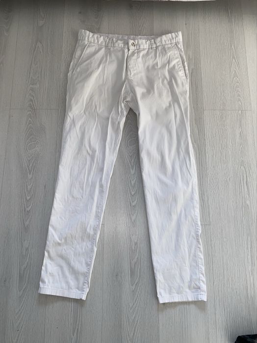 Белые брюки мужские