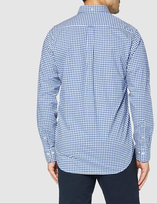 Cămașă GANT mânecă lungă din bumbac,măsura XL,college blue,super preț!