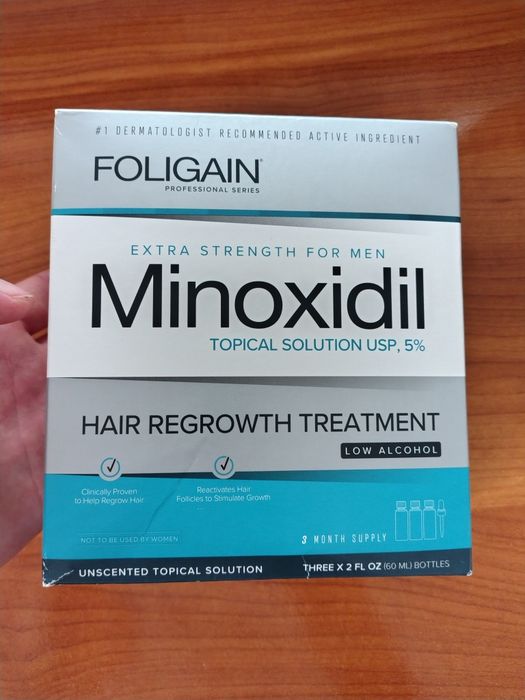 Foligain minoxidil 5% alcool scăzut - Nou/Nefolosit