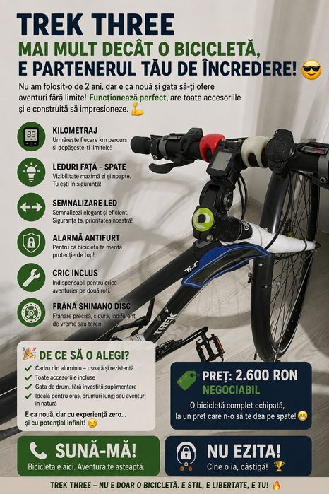 trek three bicicleta