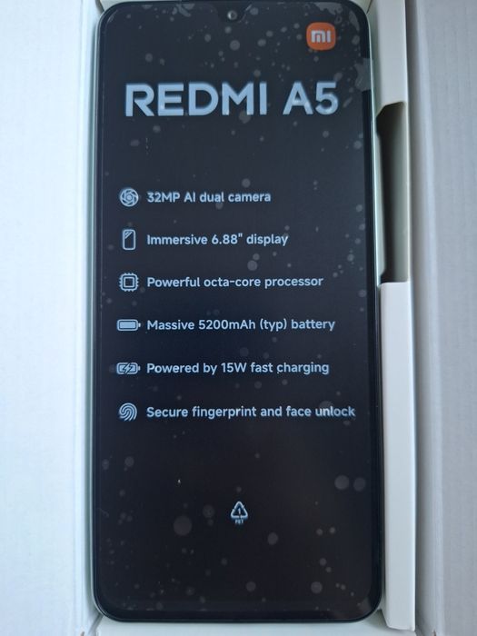 Xiaomi Redmi А5(Lake Green) — 128GB / 4GB RAM — Чисто нов