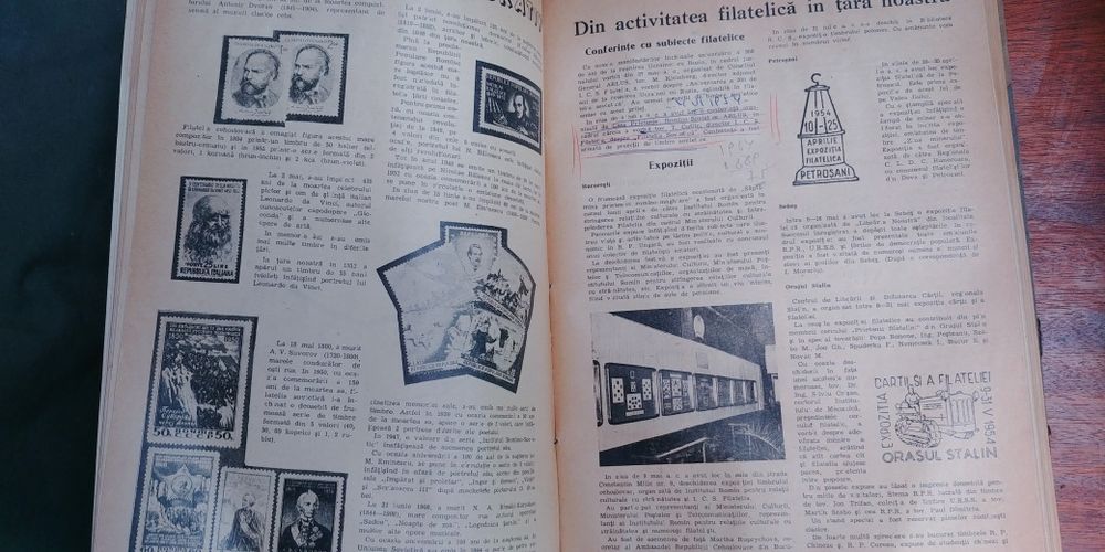 Carte timbre FILATELIE 1950 numarul 1 publicat
