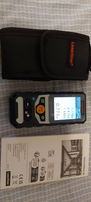 Telemetru cu laser și măsurare unghi 80m