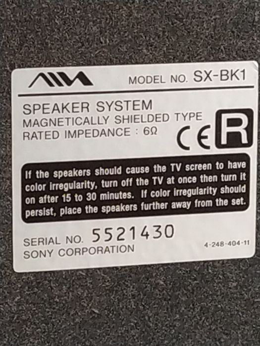 Колонки AIWA SX-BK1