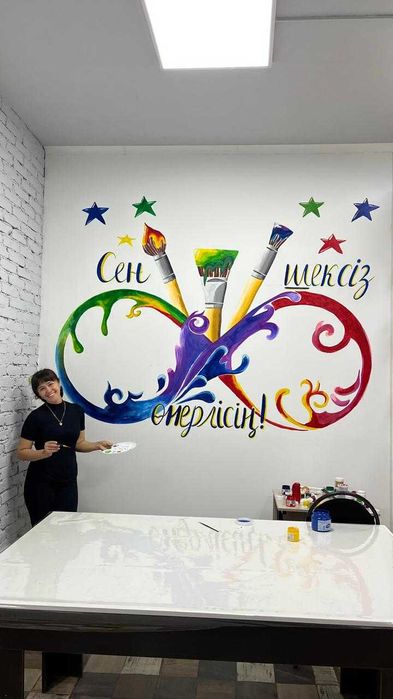 Роспись стен и холстов в городе Алматы