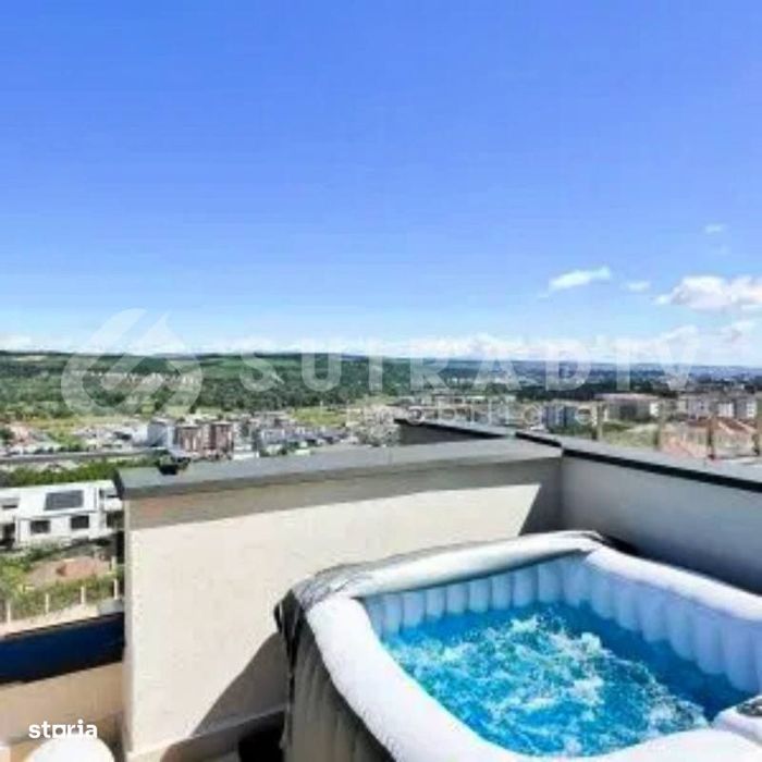 Penthouse modern, terasa cu jacuzzi si gratar, parcare-zona Vivo