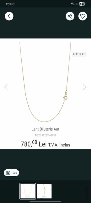 Lănțisor aur ,14k