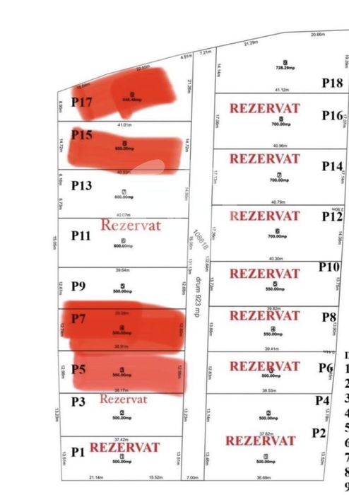 Teren extravilan | 600 mp | Deschidere 15 ml | Tocile, Sibiu
