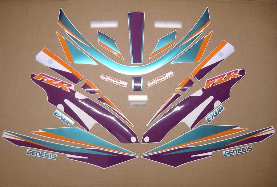 Стикери Yamaha 1000 FZR 1987г-1994г лепенки Ямаха фзр графики exup