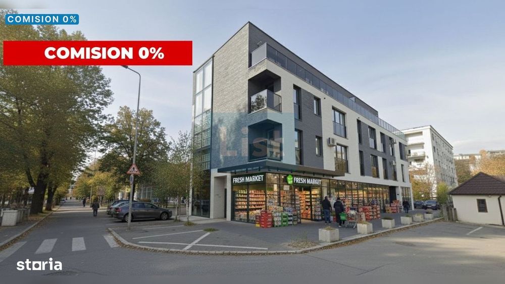Spatiu comercial cu 10 parcari incluse, inchiriat la 2400 euro