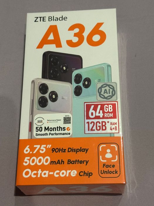 ZTE A36 абсолютно новый телефон