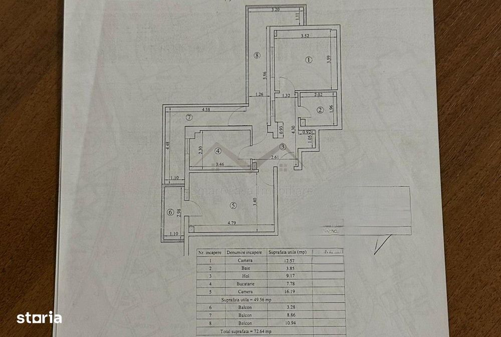 Apartament 2 camere Targu Cucu etajul 1