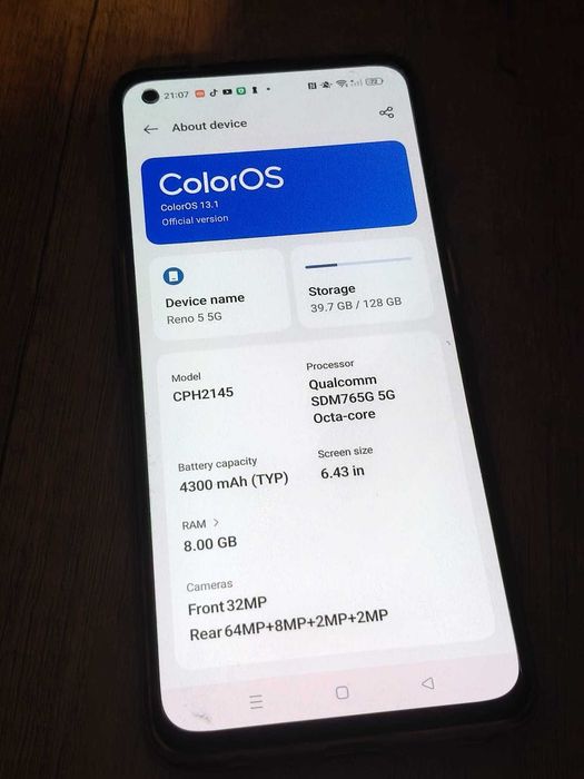 Oppo Reno 5 5G+husa si folie de silicon