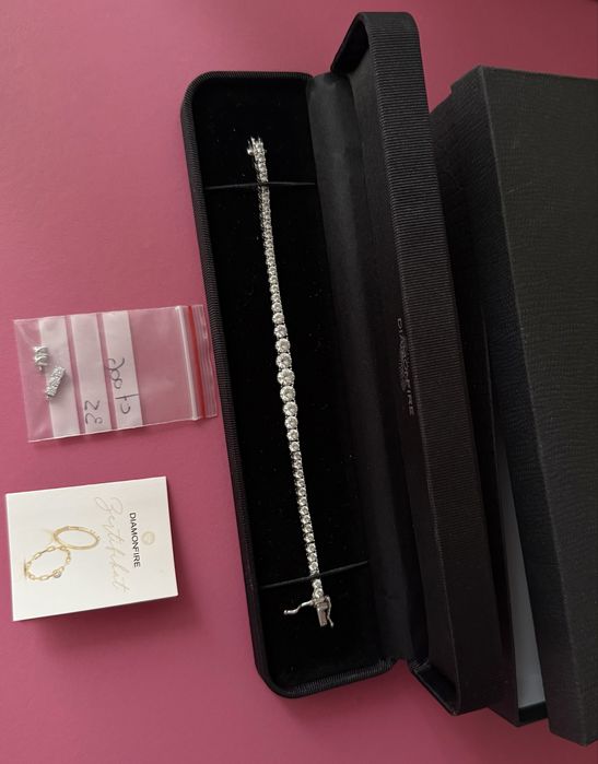 Bratara tennis argint