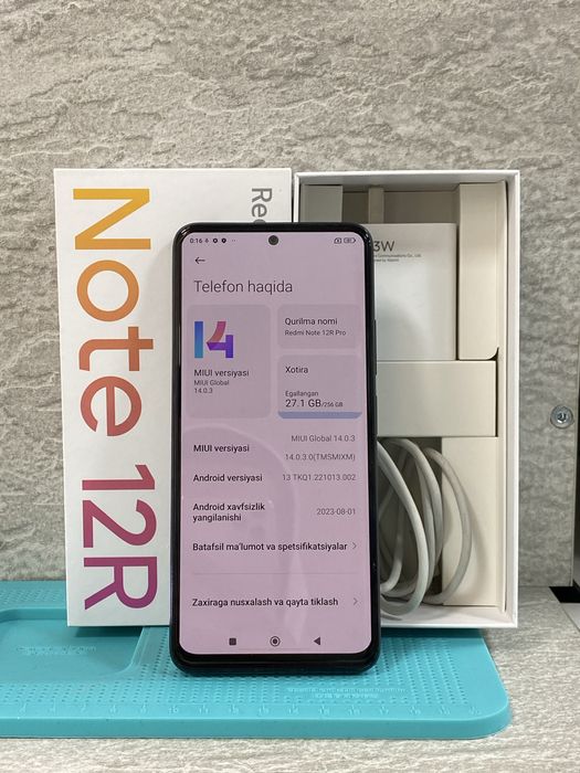Redmi not 12R pro 12aperatifka 256 xotira