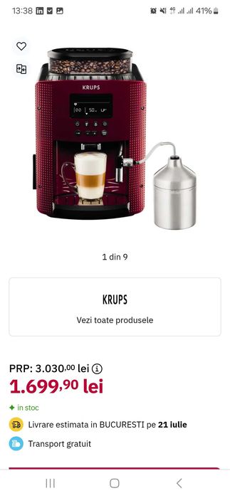 Expresor KRUPS 15bar